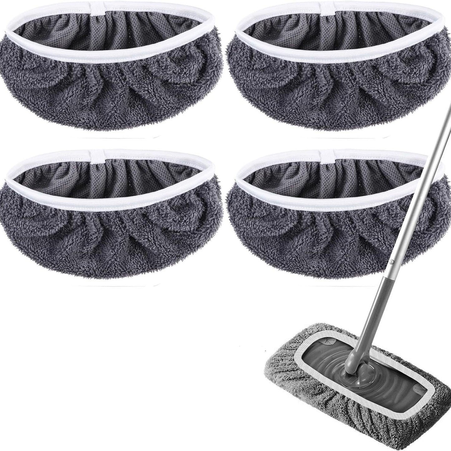 8PCS Reusable Microfiber Mop Replacement Pads