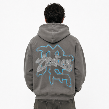 Femmekin Vintage Wash Statement Zip Hoodie