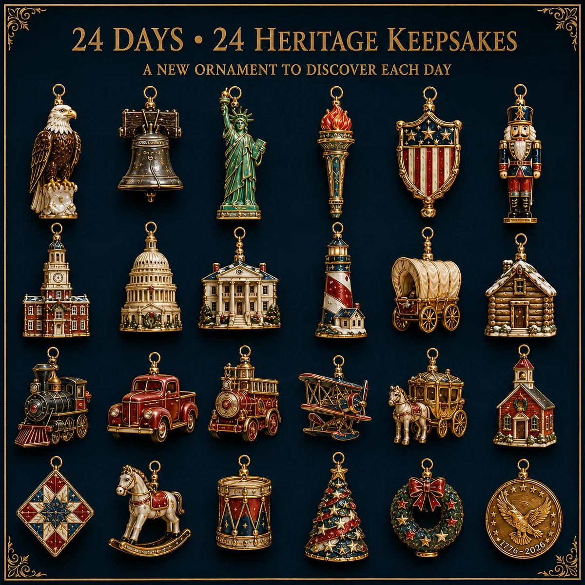 America 250th Anniversary Heritage Christmas Advent Calendar