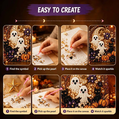 🎃 Halloween Pearl Art Kit™ | Premium DIY Crystal Bead Decoration