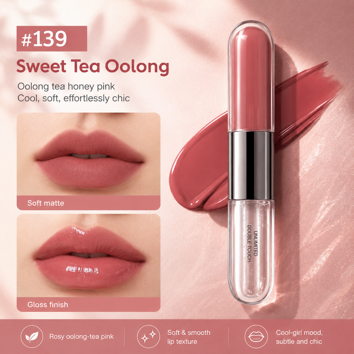 Dual End Long Lasting Liquid Lipstick