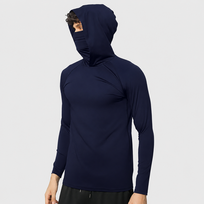 3-Piece Men's Casual Hoodie Set - Blue, Black, Gray
