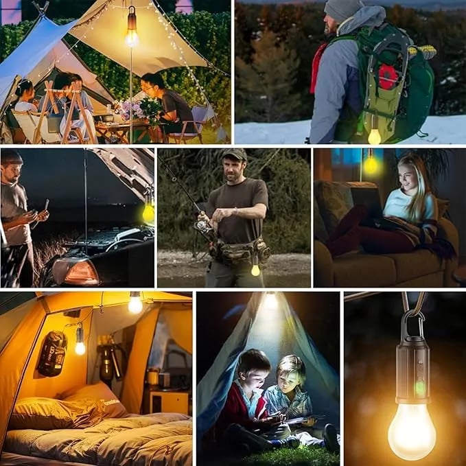 Solar USB Rechargeable LED Camping Lantern