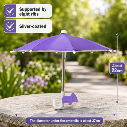 Universal Phone Umbrella Sun Shade Stand with Suction Cup