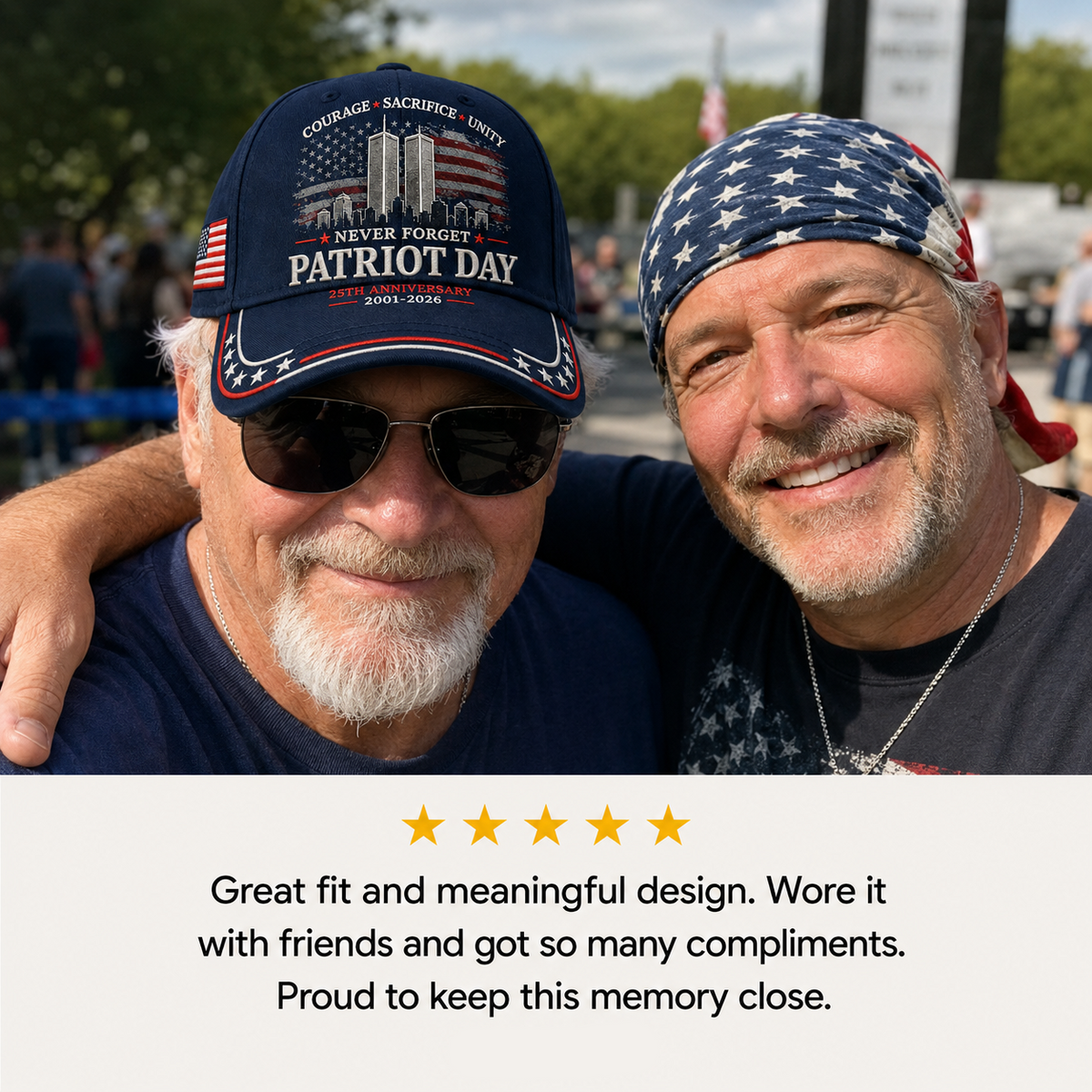 🦅Early Bird 49% OFF🔥Never Forget PATRIOT DAY 25th Anniversary Memorial Cap