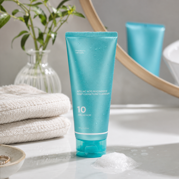 Azelaic Acid Gummy Whip Cleanser with Niacinamide for Pore Cleansing