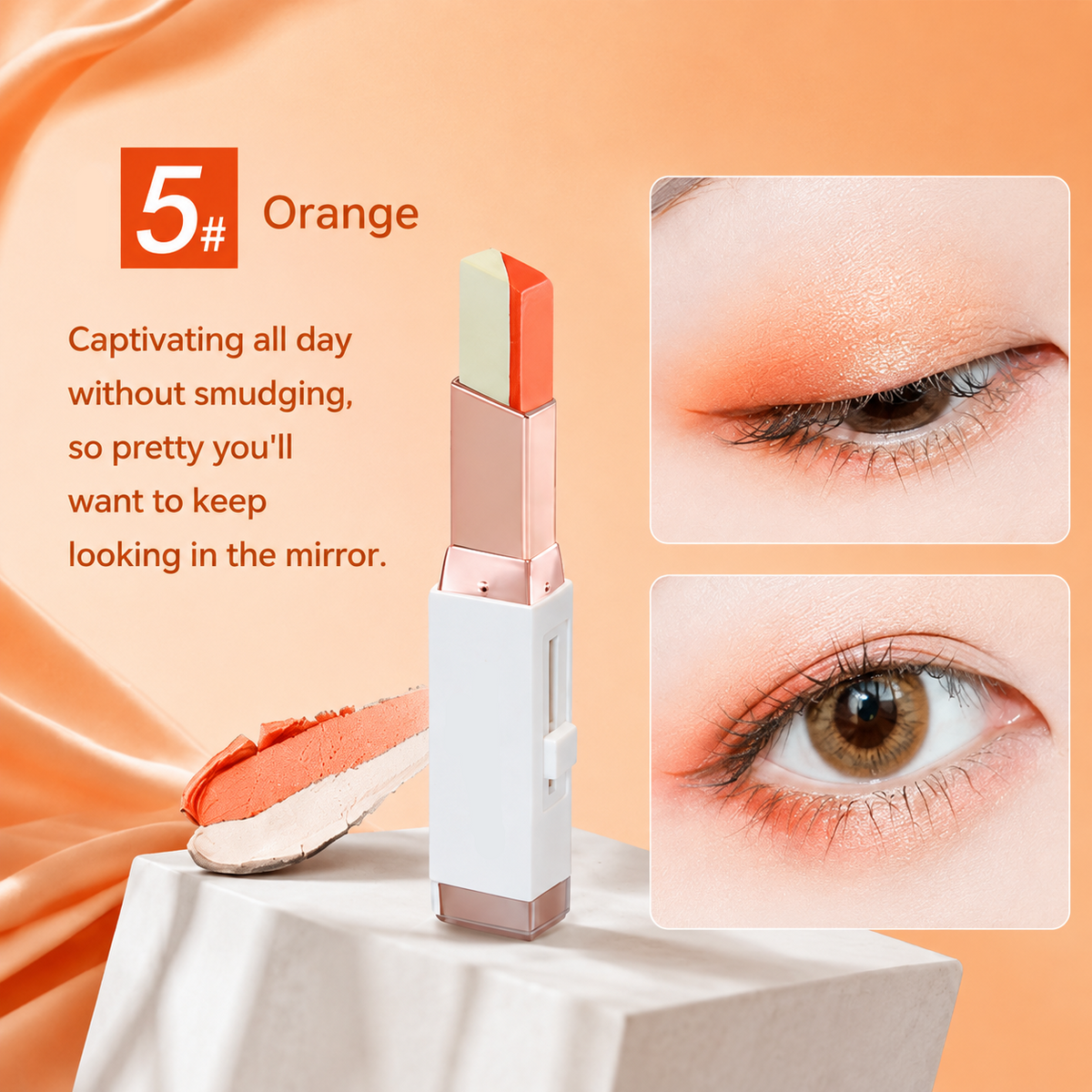 Dual Color Long Lasting Eyeshadow Stick
