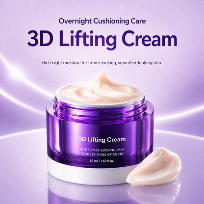 3D Lifting Korean Night Cream for Firming Facial Care