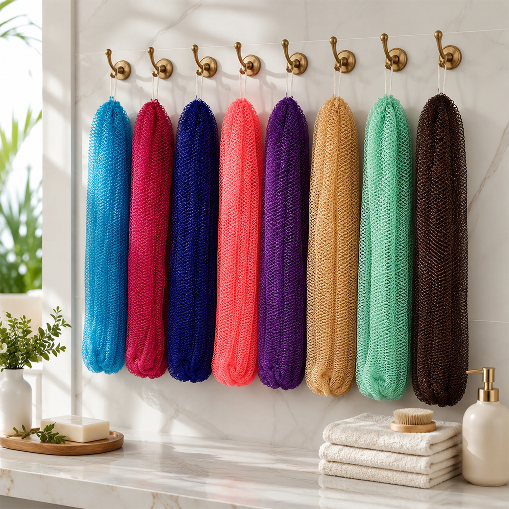 Authentic African Exfoliating Bath Net Sponge for Smooth Skin