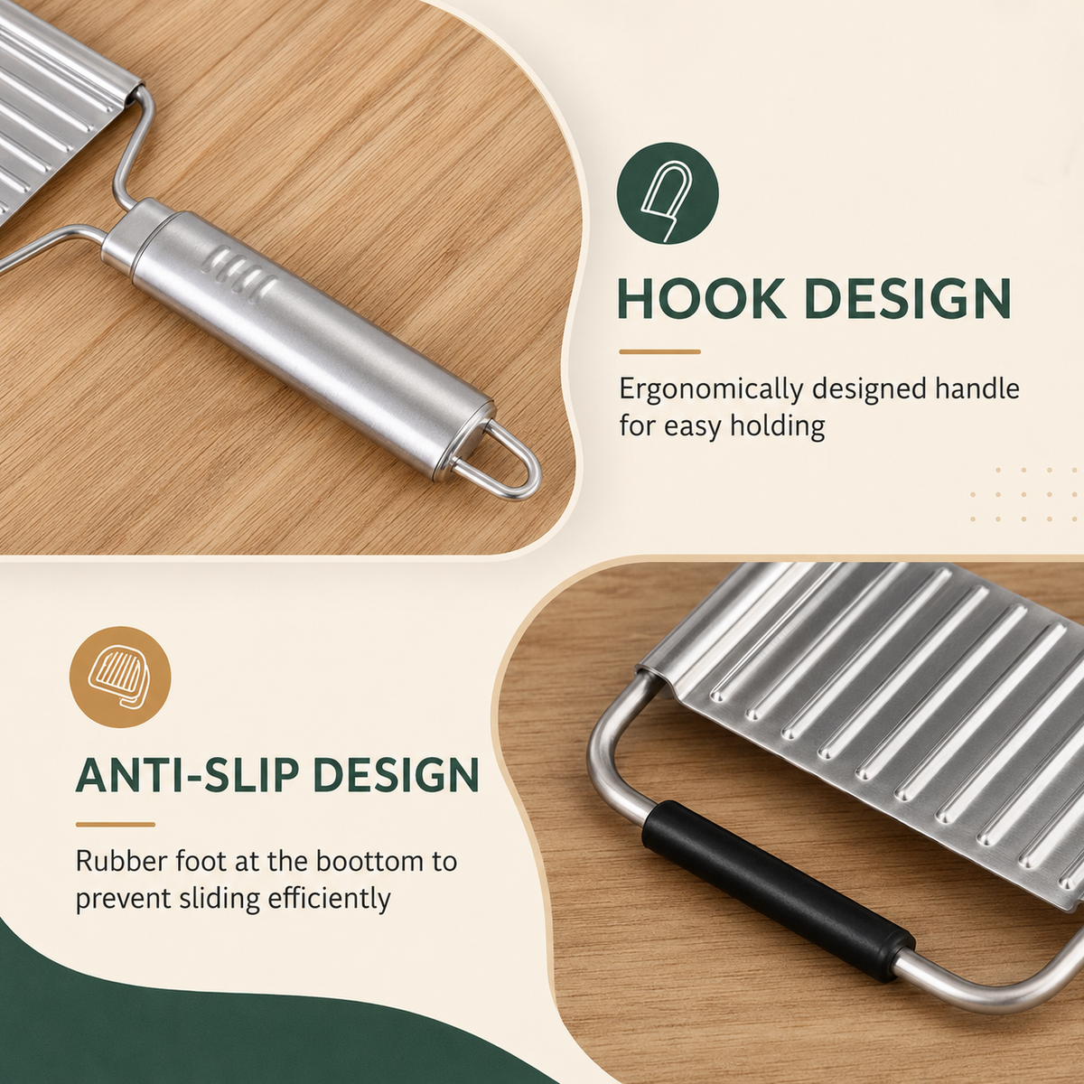 Stainless Steel 4 in 1 Multi-Purpose Vegetable Slicer