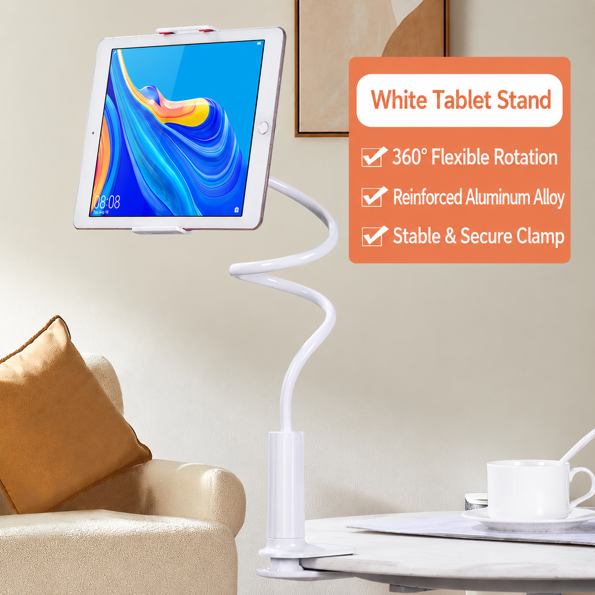 🏆Flash Sale⚡ 50K+ SOLD! Almost Gone-💥📱360-degree Rotating Tablet & Phone Stand