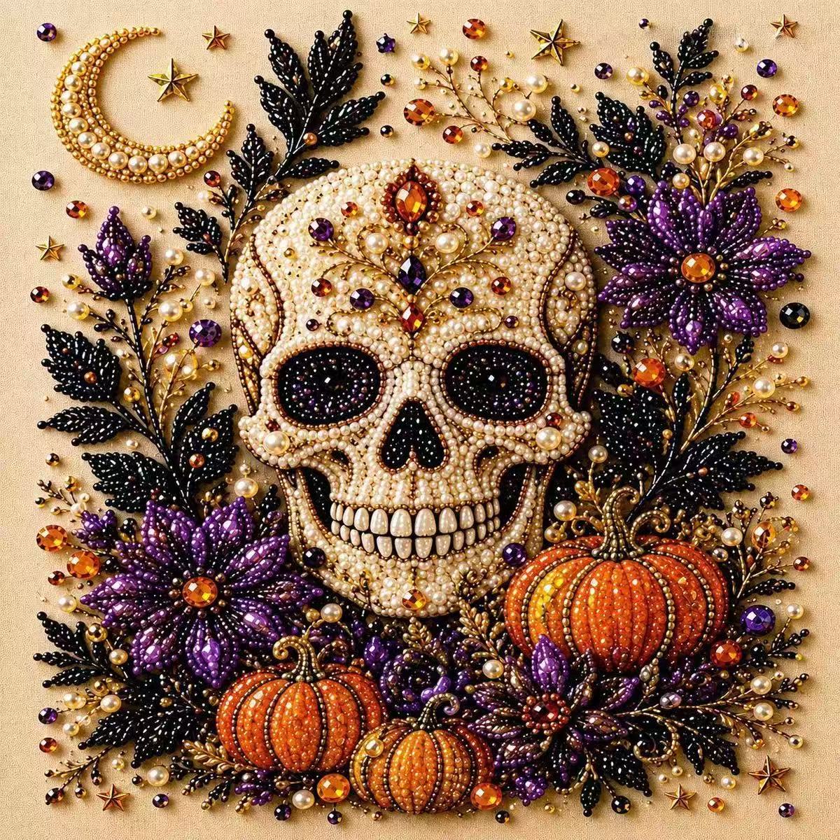 🎃 Halloween Pearl Art Kit™ | Premium DIY Crystal Bead Decoration
