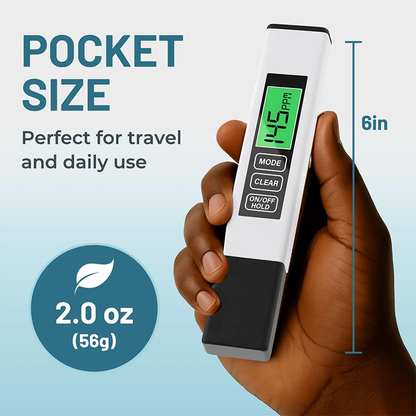 Handheld 4-in-1 Water Testing Meter for Home Use