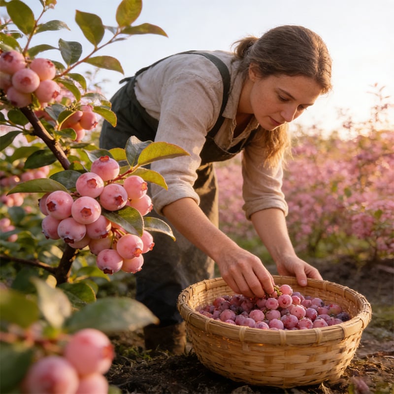 Grow Sweet Pink Blueberries at Home