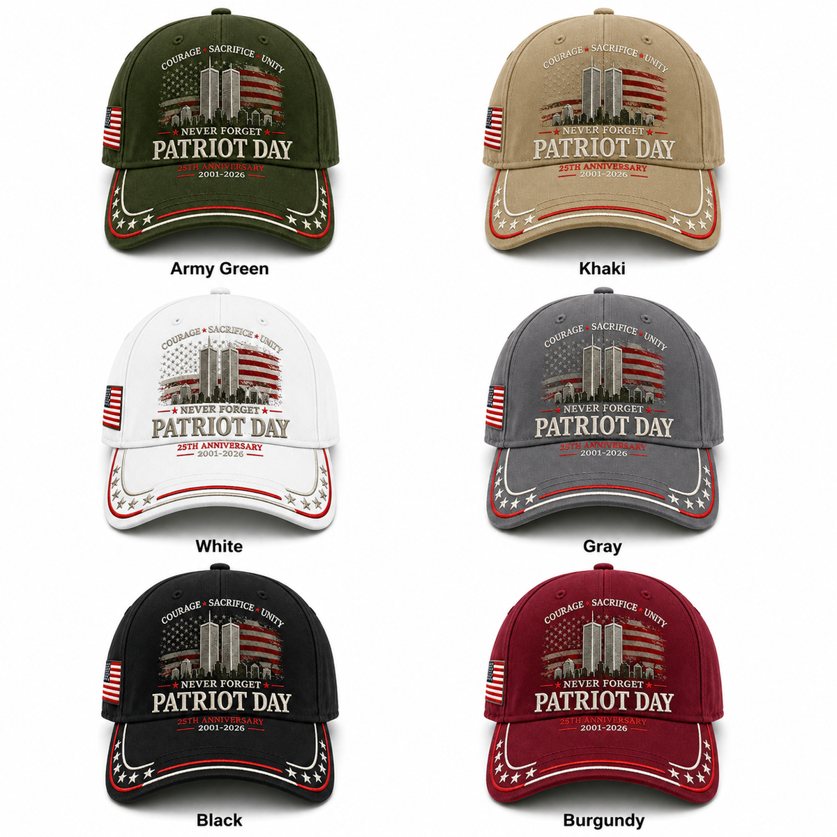 🦅Early Bird 49% OFF🔥Never Forget PATRIOT DAY 25th Anniversary Memorial Cap