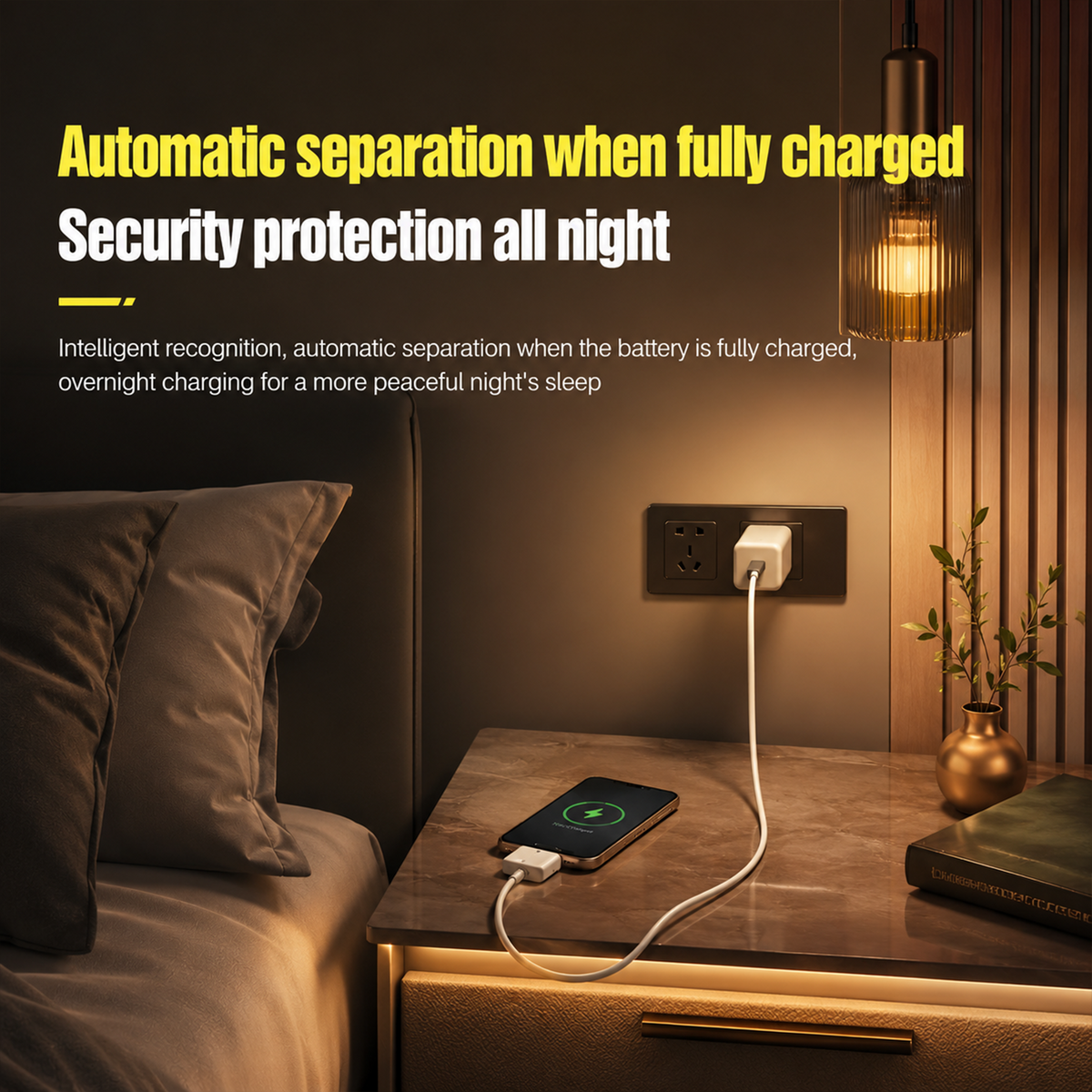 140W USB-C Auto Disconnect Charger | Smart Battery Guard with Overcharge Protection