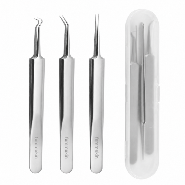 Femmekin 3-Piece Precision Blackhead Tweezer Set