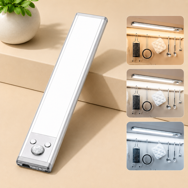 Motion Sensor Under Cabinet Lights - Dimmable & Rechargeable