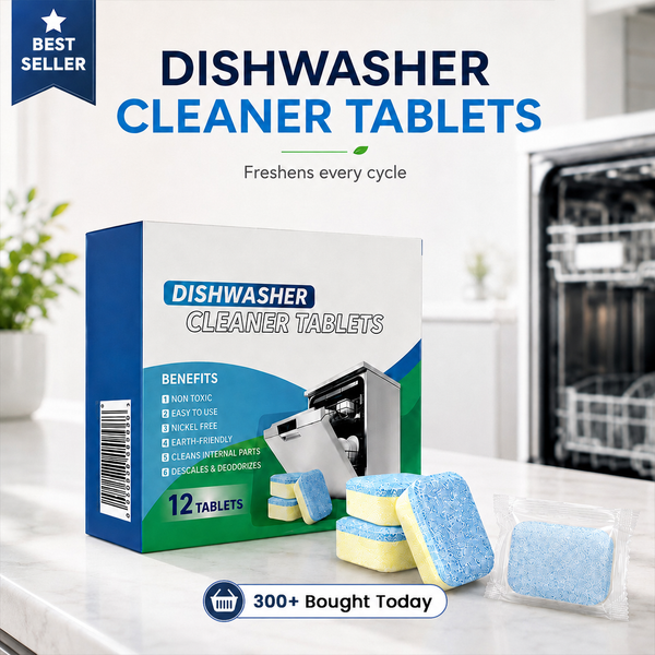 Dishwasher Cleaner Tablets – 12 Pack Deep Clean
