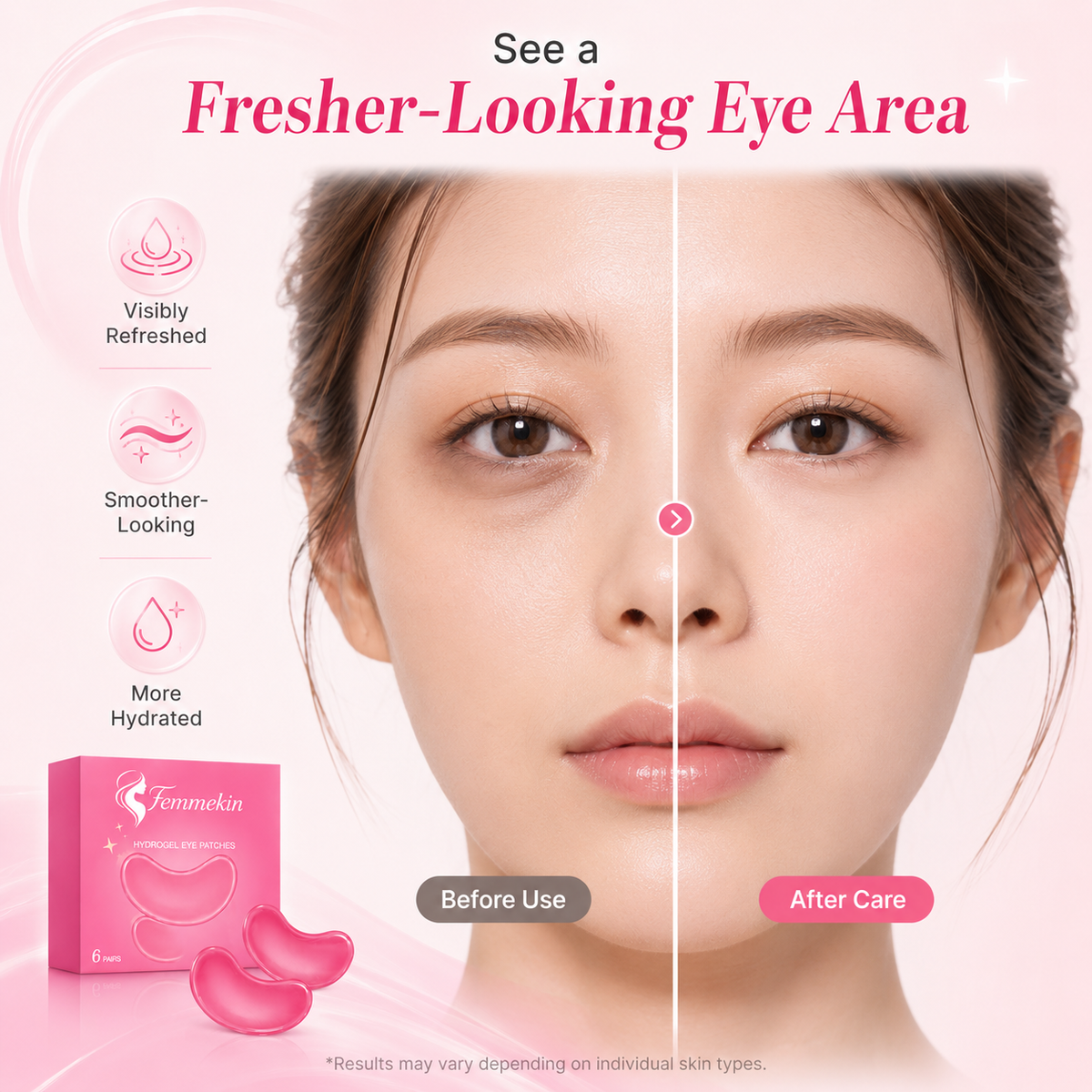Femmekin PDRN Pink Collagen Jelly Eye Mask
