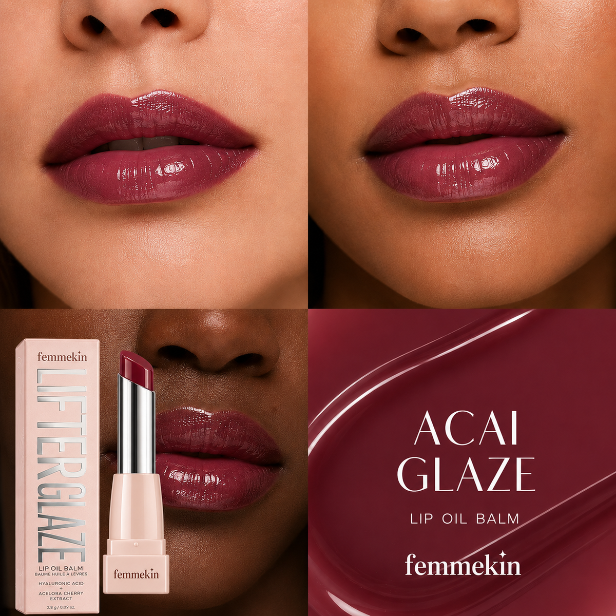 Femmekin Lifter Glaze Lip Balm - 24HR Hydration & Color