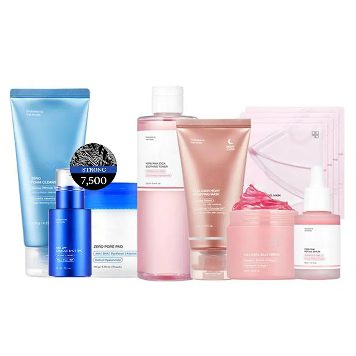 Affordable Korean Style Glass Glow Skincare Set 8 Piece