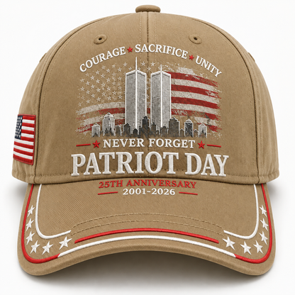 🦅Early Bird 49% OFF🔥Never Forget PATRIOT DAY 25th Anniversary Memorial Cap