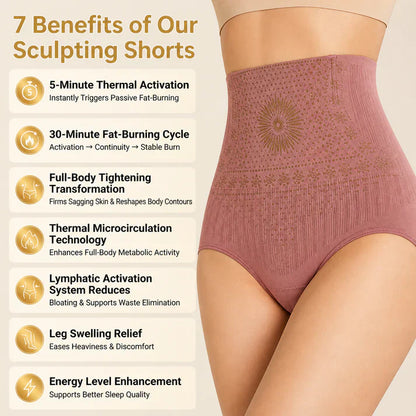 4-in-1 Moringa Berberine Micro-Particle Sculpting & Fat-Burn Shorts