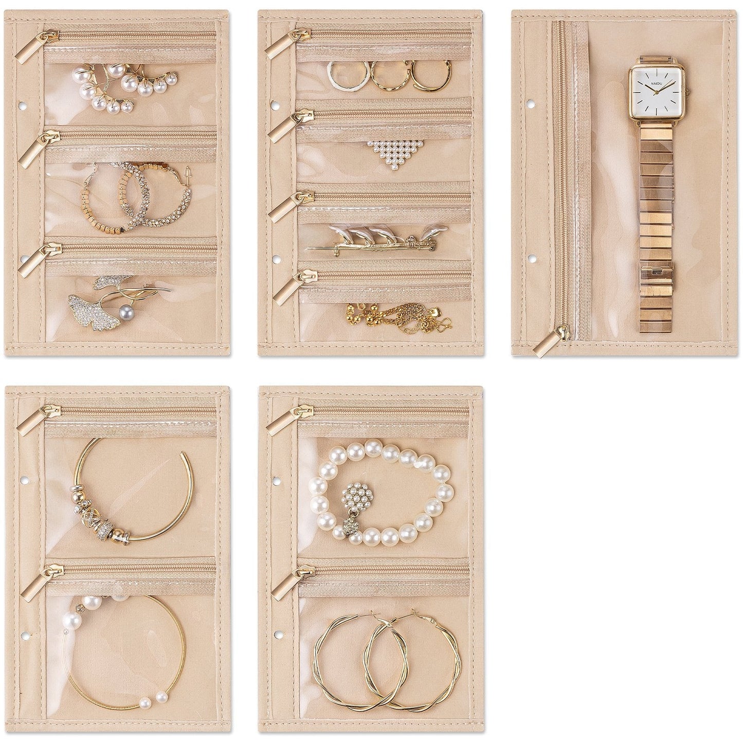 Travel Jewelry Organizer Notebook – Portable Jewelry Storage Case for Rings, Earrings & Necklaces