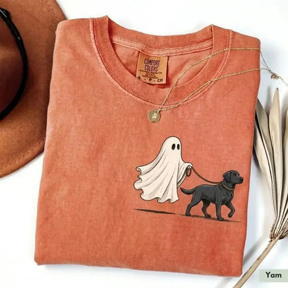 Pet Ghost Walking Dog Halloween Shirt