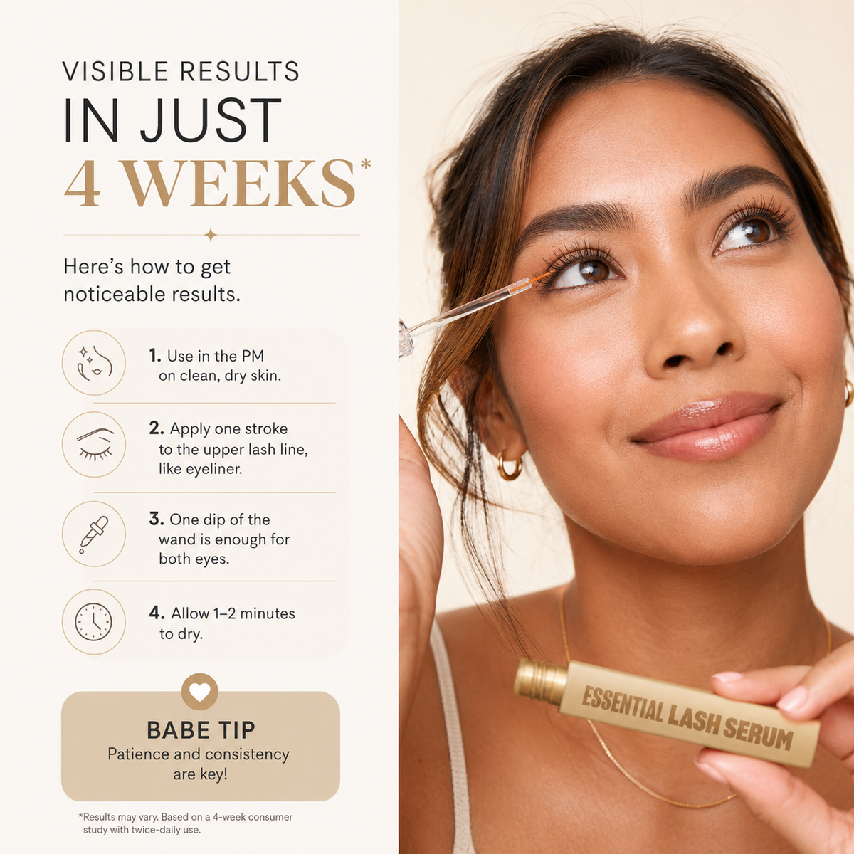 Essential Lash Serum for Longer, Natural Lashes