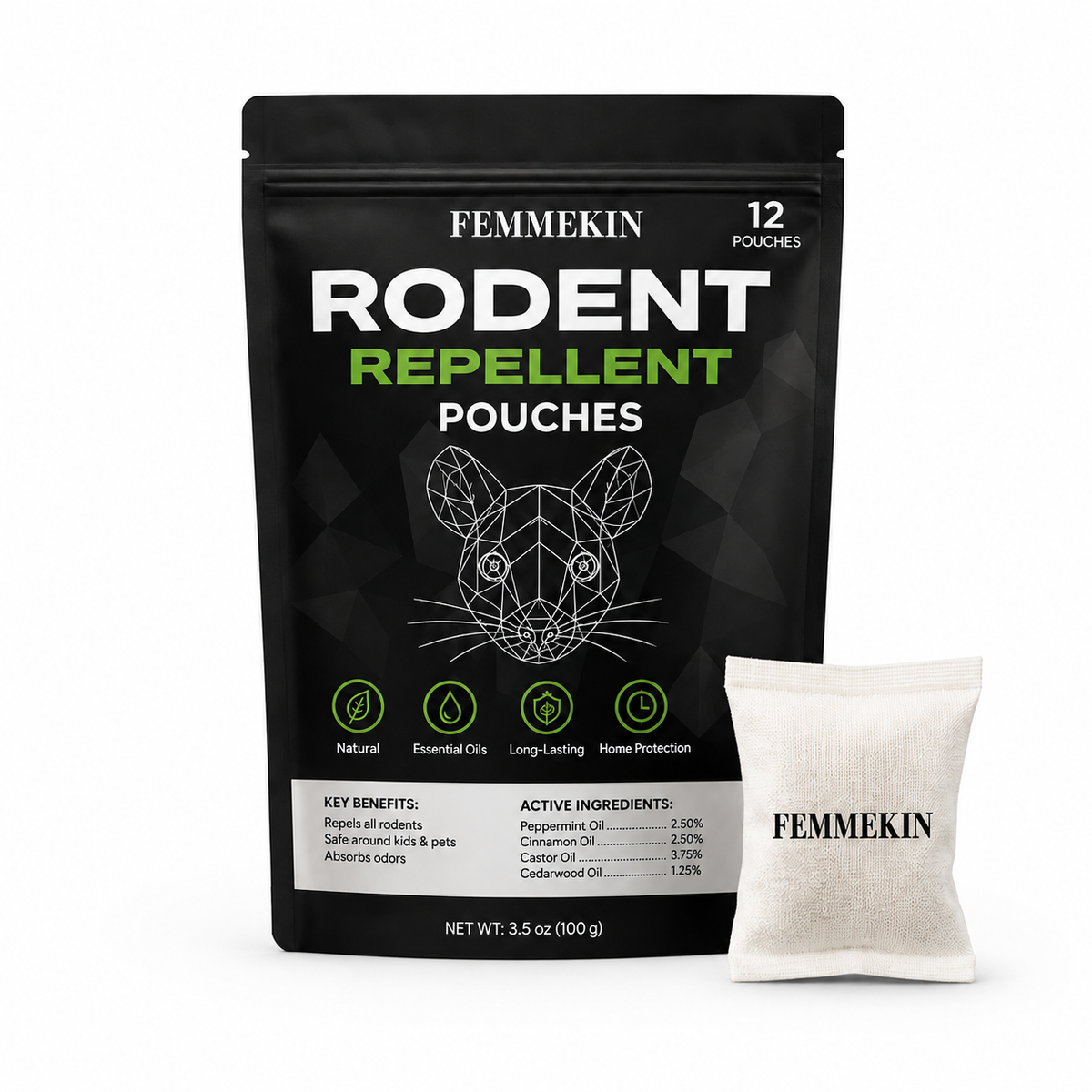 FEMMEKIN Rodent Repellent Pouches