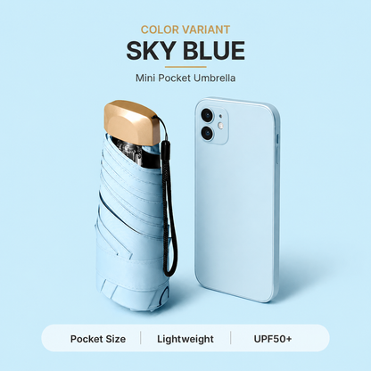 Portable Capsule Umbrella with Dual Purpose Design