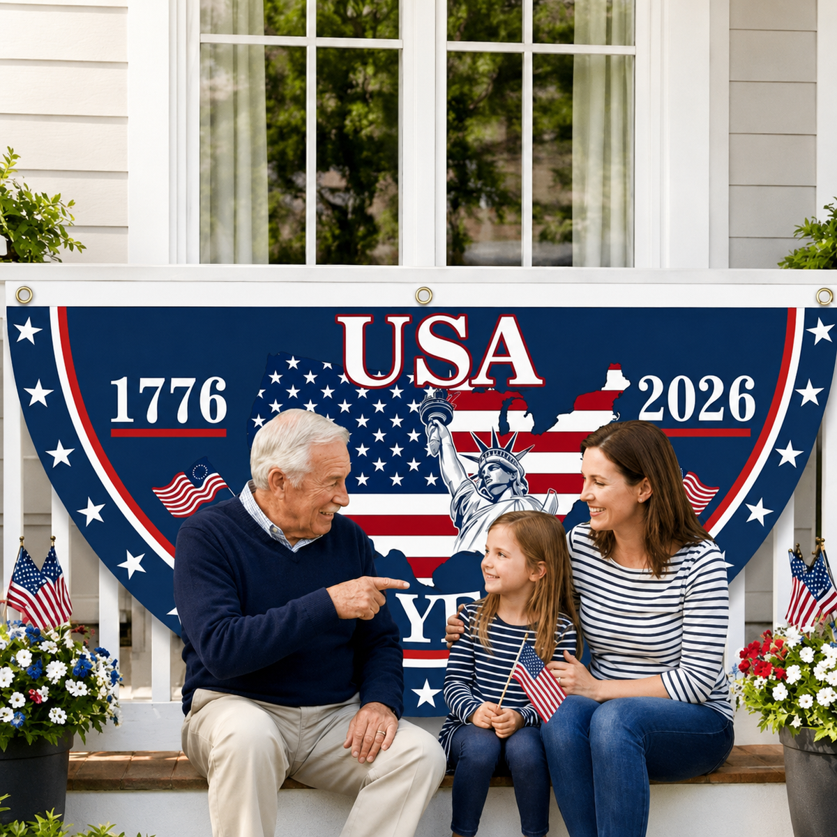 250th Anniversary USA Fan Flag