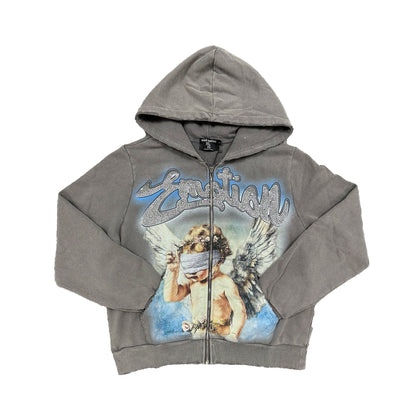 Femmekin Vintage Wash Statement Zip Hoodie