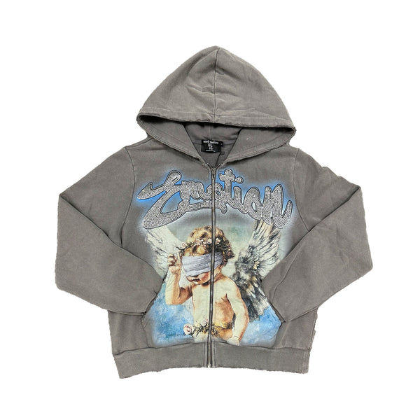 Femmekin Vintage Wash Statement Zip Hoodie