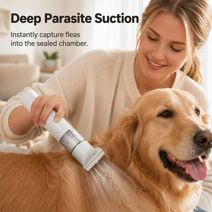 Electric Pet Grooming Comb for Dogs & Cats – Flea, Mite & Fur Care