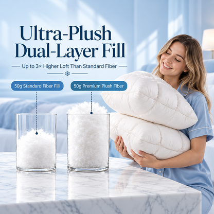 Cooling Puff Grid Pillow – Ultra Soft Ice-Silk Sleeping Pillow