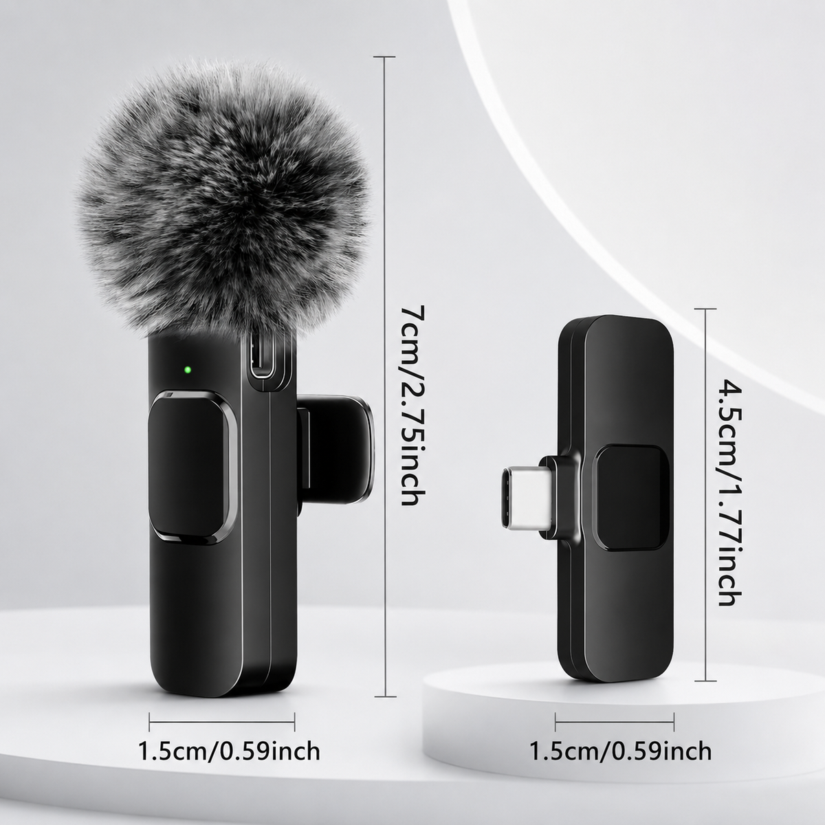 Wireless Lavalier Microphone for iPhone and Android