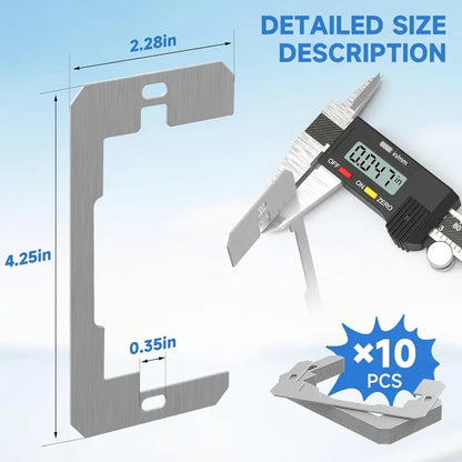 Metal Wall Plate Outlet Spacers | Electrical Device Leveling Shims