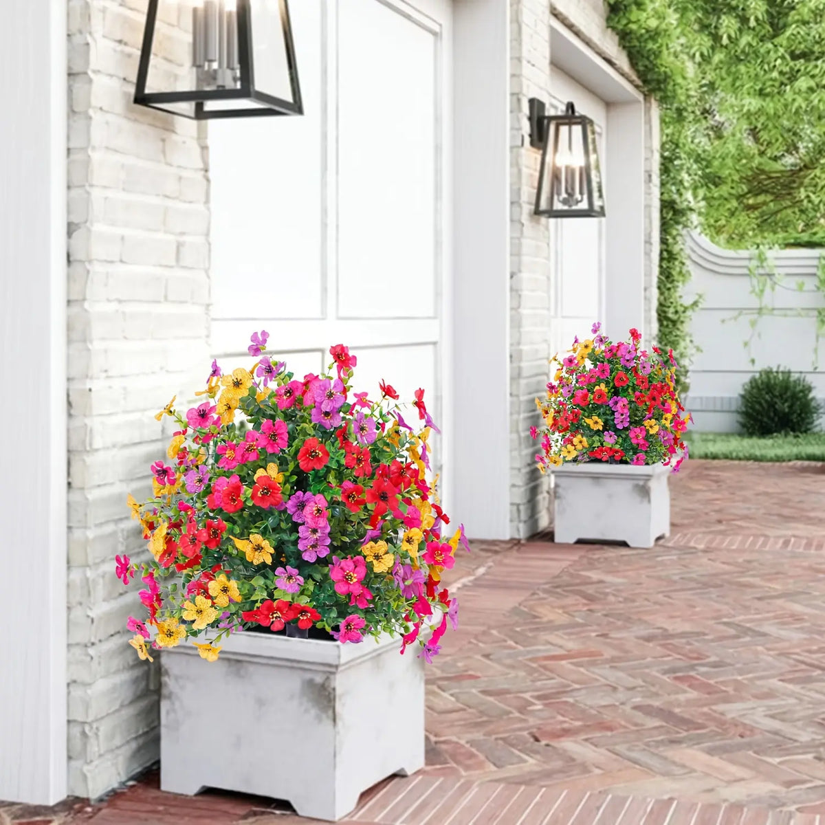 Artificial Daisy Flowers with Eucalyptus Leaves Home Garden Decor