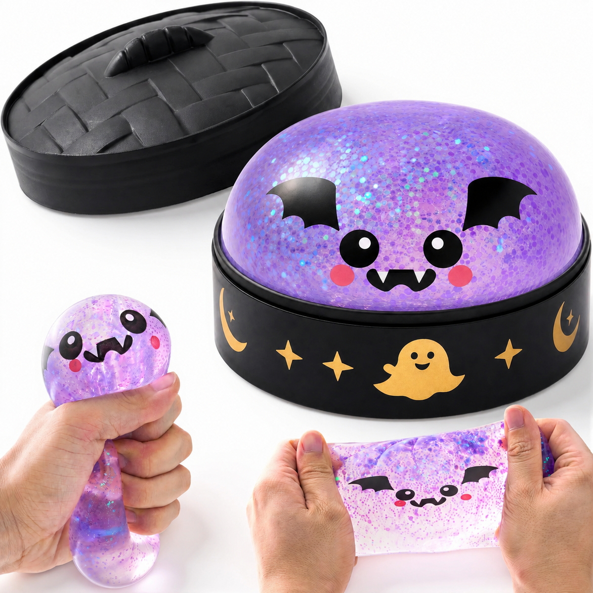 🎃👻Halloween Dumpling Stress Relief Toys with Steamer Storage Boxes