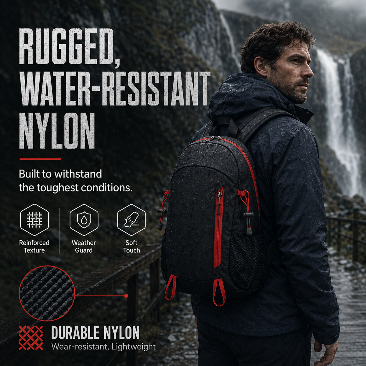 Lightweight Foldable Waterproof Hiking Backpack