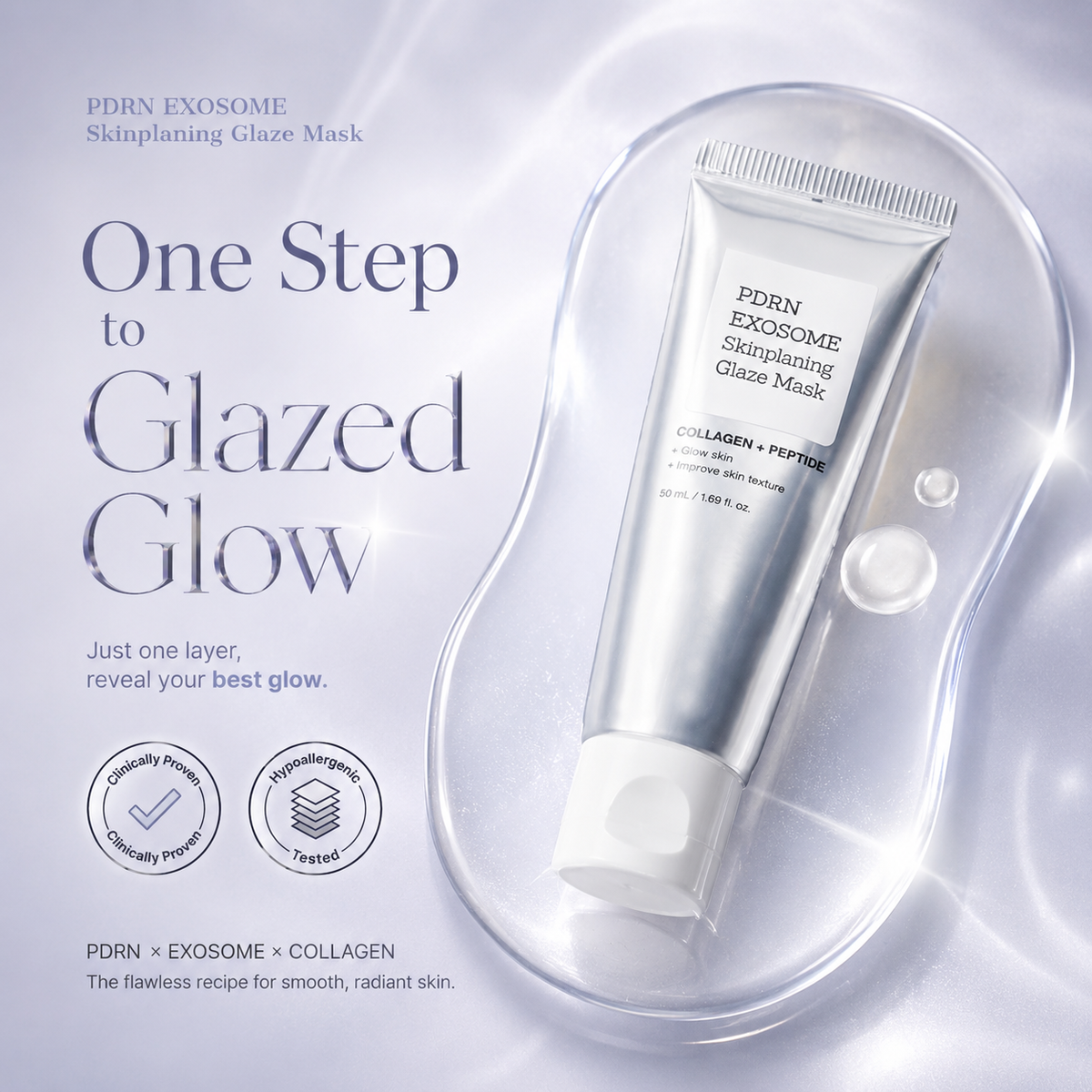 PDRN Exosome Collagen Repair Glaze Mask