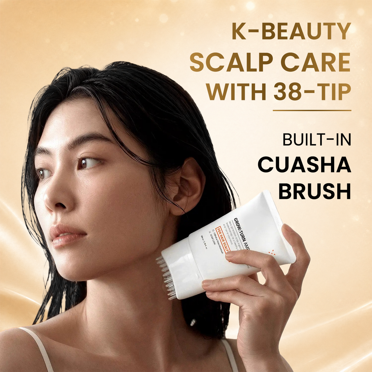 Growturn Hair Growth Serum Brush for Visible Hair Thickening and Growth
