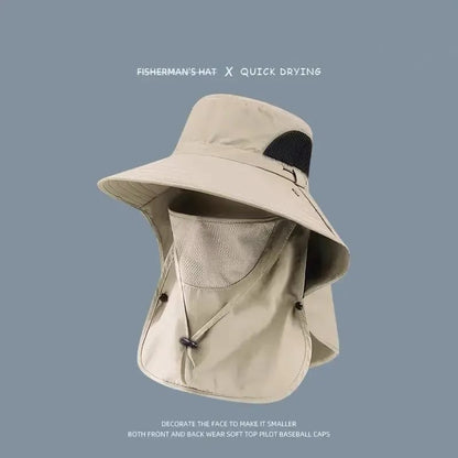 Fisherman's Hat Detachable Outdoor Fishing Face Covering Neck Protection