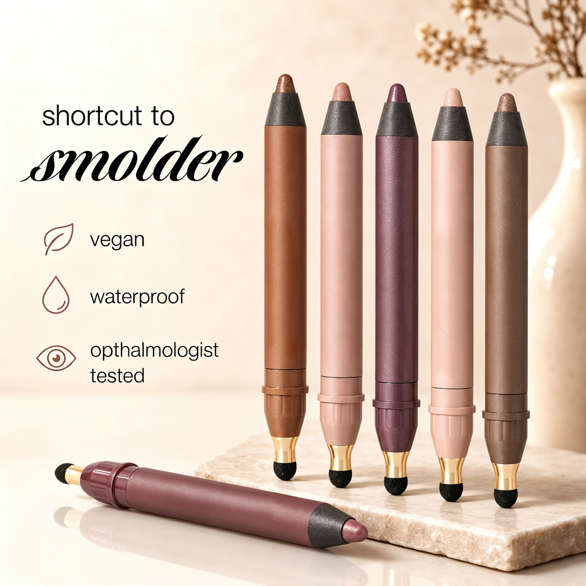 Dual End Waterproof Eyeshadow and Eyeliner Stick