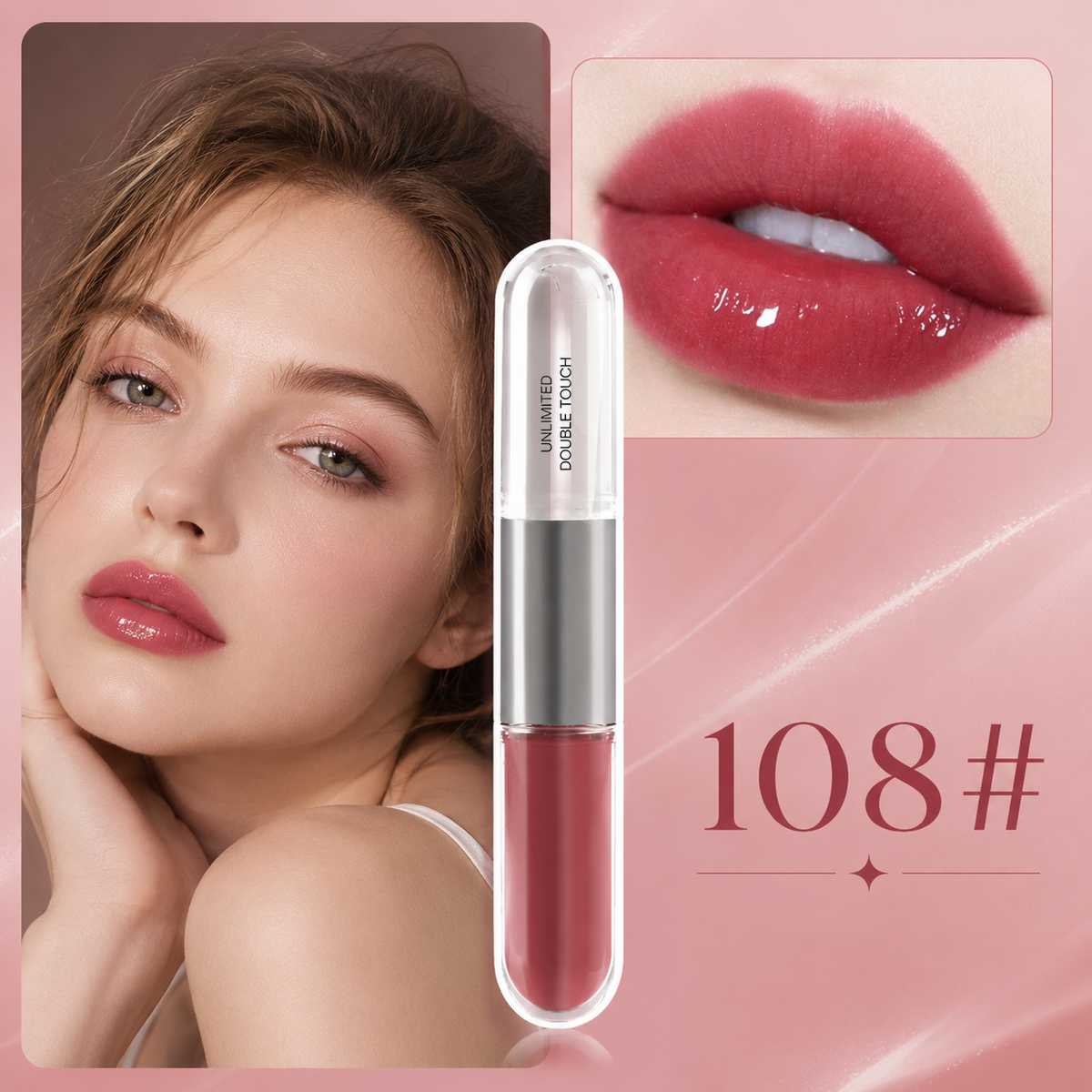 Dual End Long Lasting Liquid Lipstick
