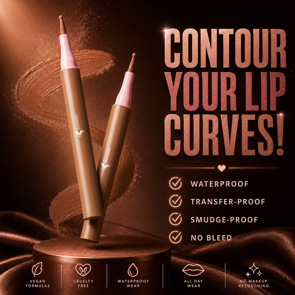 Waterproof Transfer Resistant Lip Liner Stain