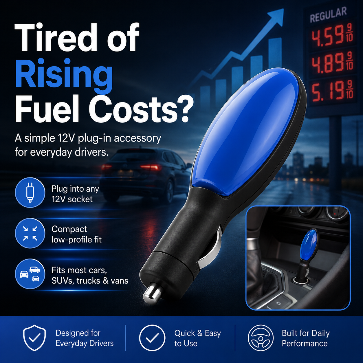 Plug And Play Car Fuel Saving Device